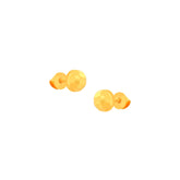 22k Yellow Gold Ball-Bead Earrings with gold weight of 0.987g